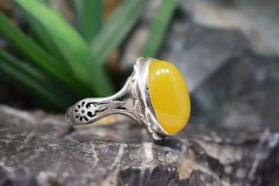 انگشتر نقره با نگین شرف شمس