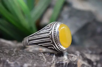 انگشتر نقره با نگین شرف شمس