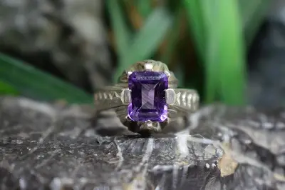 انگشتر نقره دست ساز مردانه امتیست