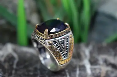 انگشتر نقره مردانه