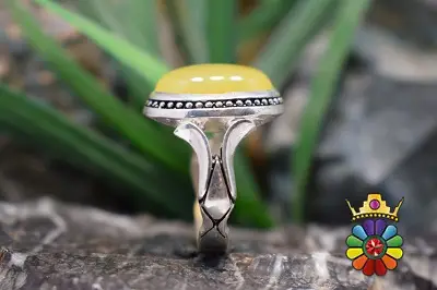 انگشتر نقره با نگین شرف شمس