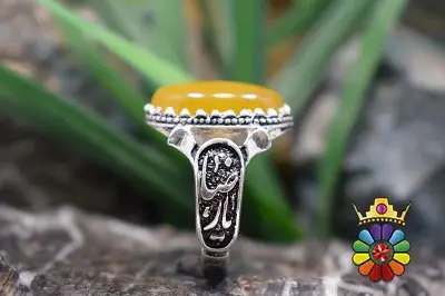 انگشتر نقره با نگین شرف شمس