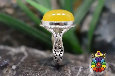 انگشتر نقره با نگین شرف شمس