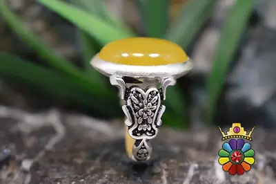 انگشتر نقره با نگین شرف شمس