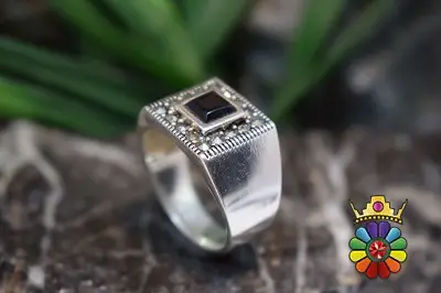 انگشتر نقره مردانه با نگین مارگازیت