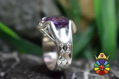 انگشتر نقره دست ساز مردانه امتیست