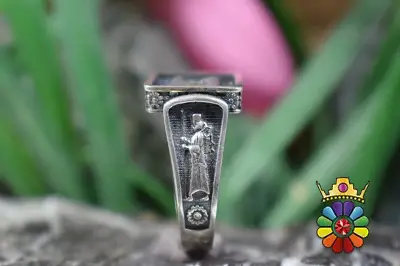 انگشتر نقره طرح سرباز هخامنشی