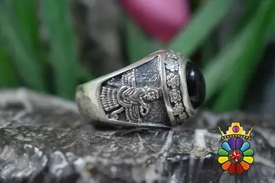 انگشتر نقره طرح فروهر