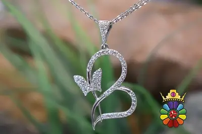 مدال گردن اویز نقره زنانه