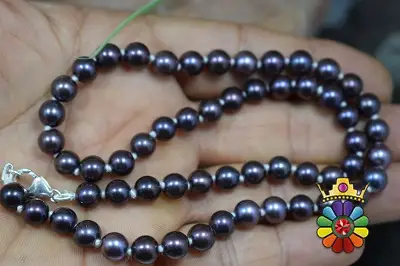 رشته مروارید سیاه سایز 7