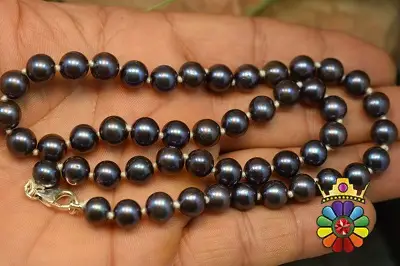 رشته مروارید سیاه استرالیایی سایز 8
