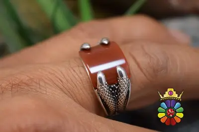 انگشتر نقره مردانه