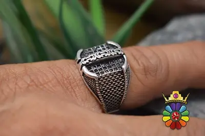 انگشتر نقره مردانه