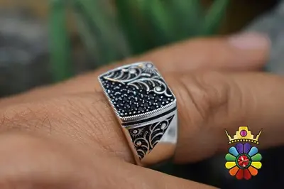 انگشتر نقره مردانه