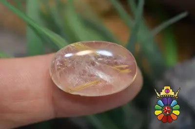 کوارتز روتیل دار طلایی