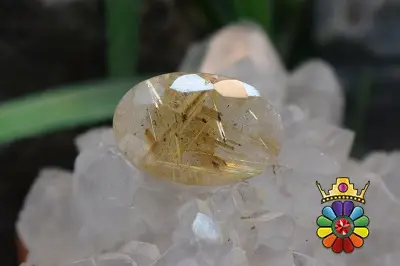 کوارتز روتیل دار طلایی
