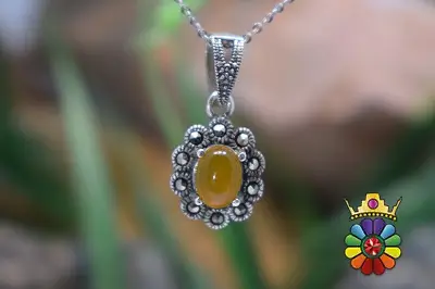 مدال گردن اویز نقره
