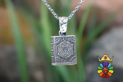 گردنبند جا حرزی نقره (جا قرانی)