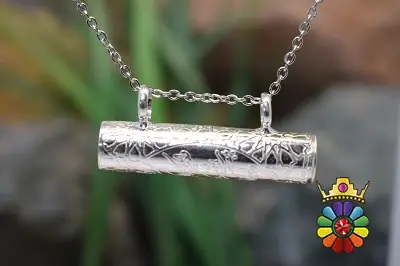 گردنبند جا حرزی نقره (جا قرانی)